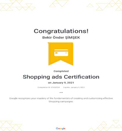 Shopping Ads Certification
